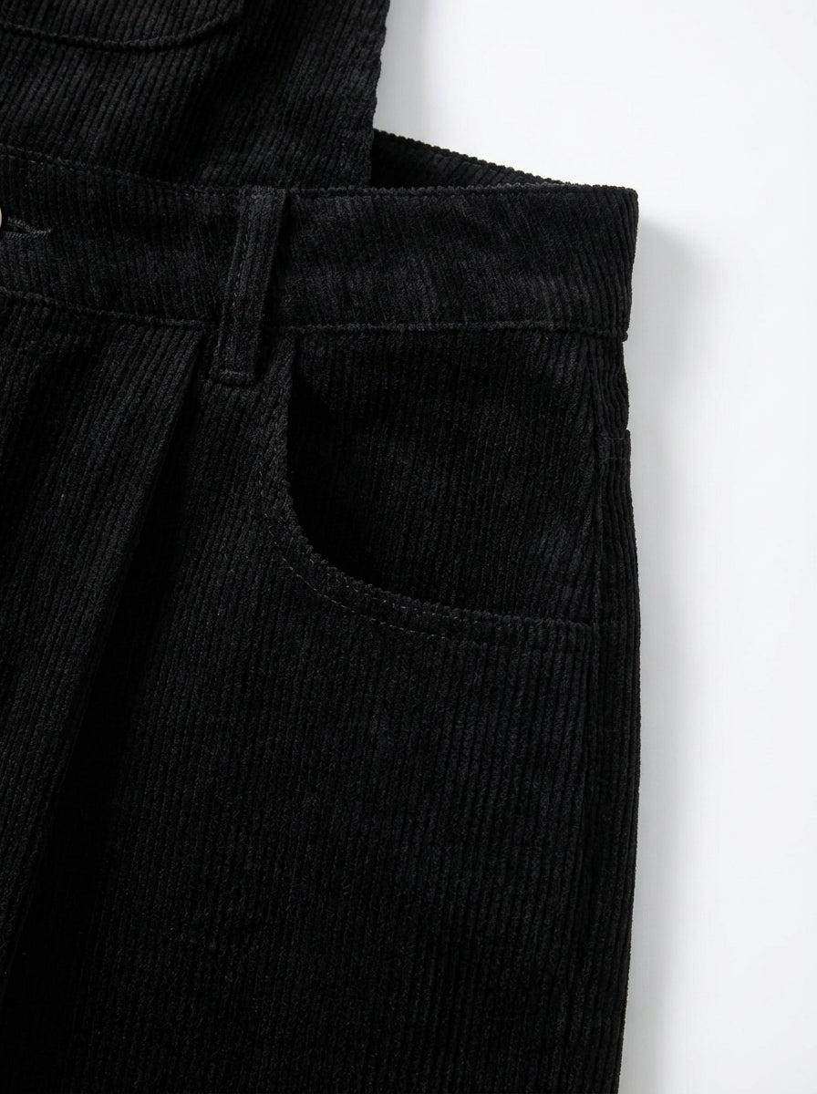 Wiosenne Szerokie Spodnie Sztruksowe w Stylu Vintage (Damskie)