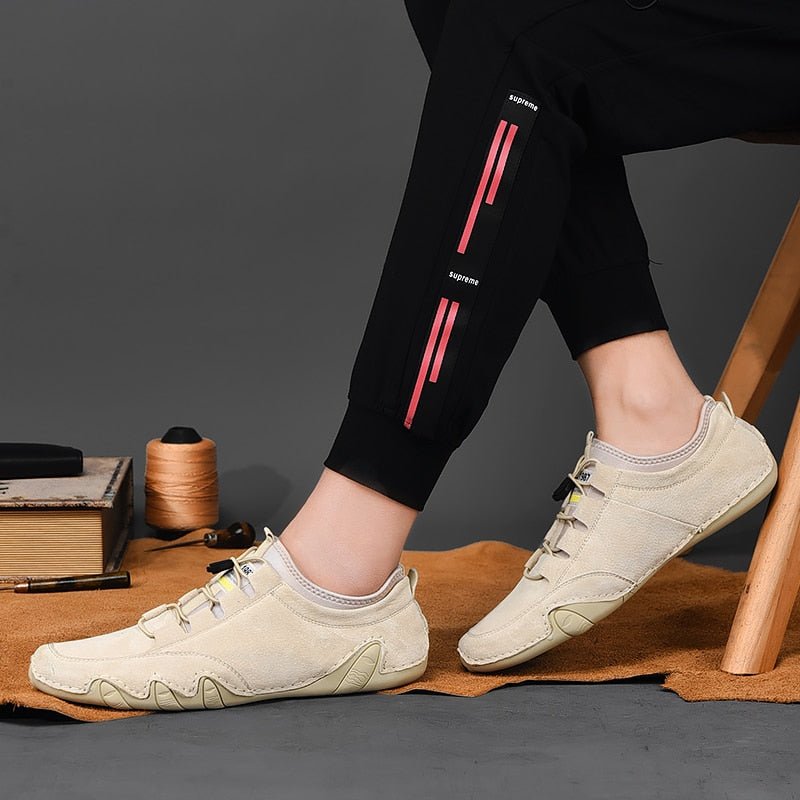 Wiosenne Zamszowe Mokasyny z Elastycznym Dopasowaniem (Męskie)