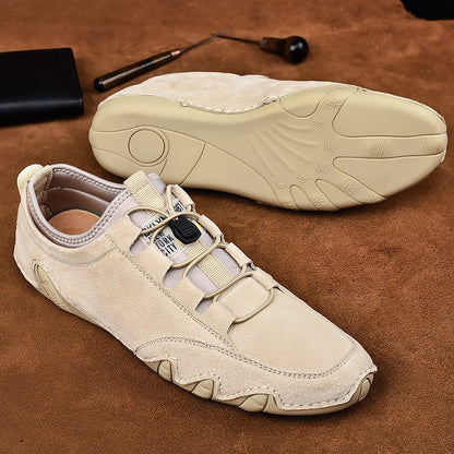 Wiosenne Zamszowe Mokasyny z Elastycznym Dopasowaniem (Męskie)