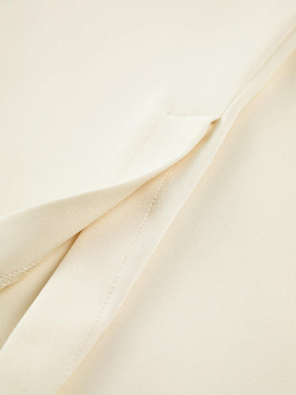 Wiosenny Casualowy Zestaw Dwuczęściowy z Szerokimi Spodniami (Damski)