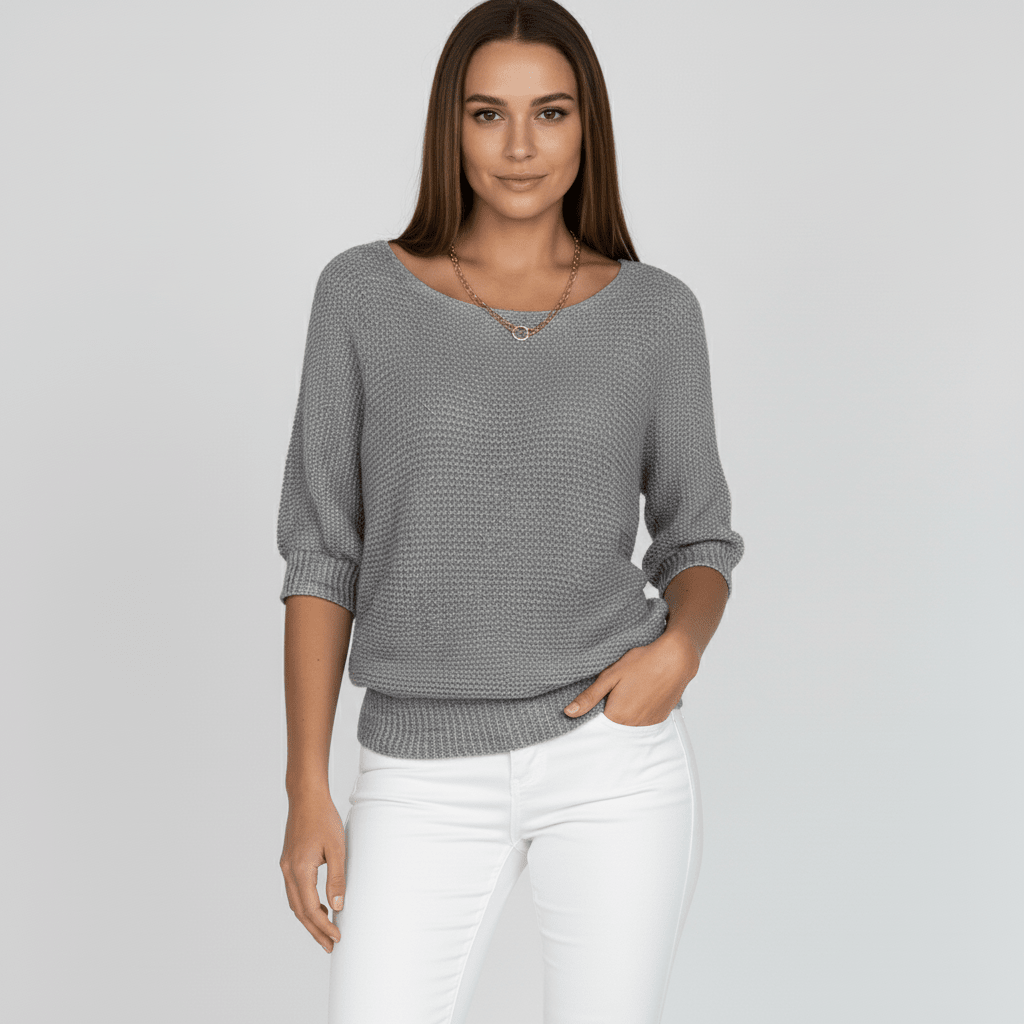 Pull élégant printanier à motif délicat (Femme)