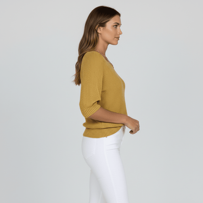 Pull élégant printanier à motif délicat (Femme)