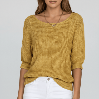 Pull élégant printanier à motif délicat (Femme)