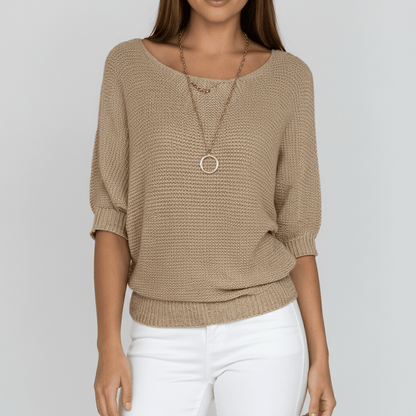 Pull élégant printanier à motif délicat (Femme)