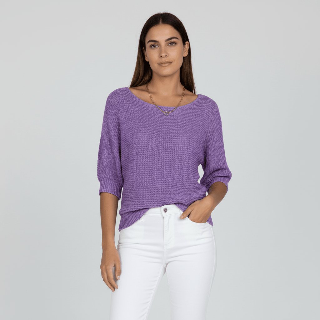 Pull élégant printanier à motif délicat (Femme)