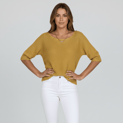 Pull élégant printanier à motif délicat (Femme)