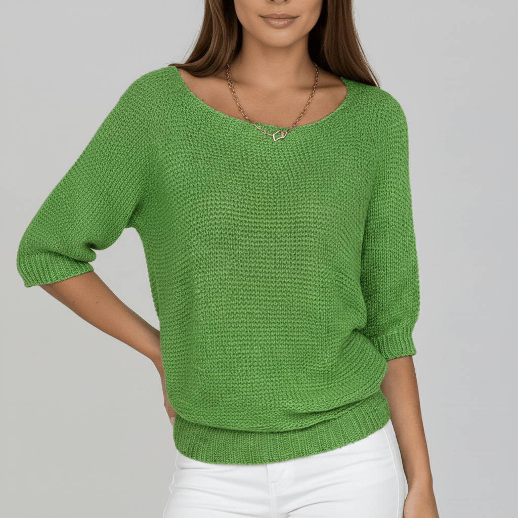 Pull élégant printanier à motif délicat (Femme)