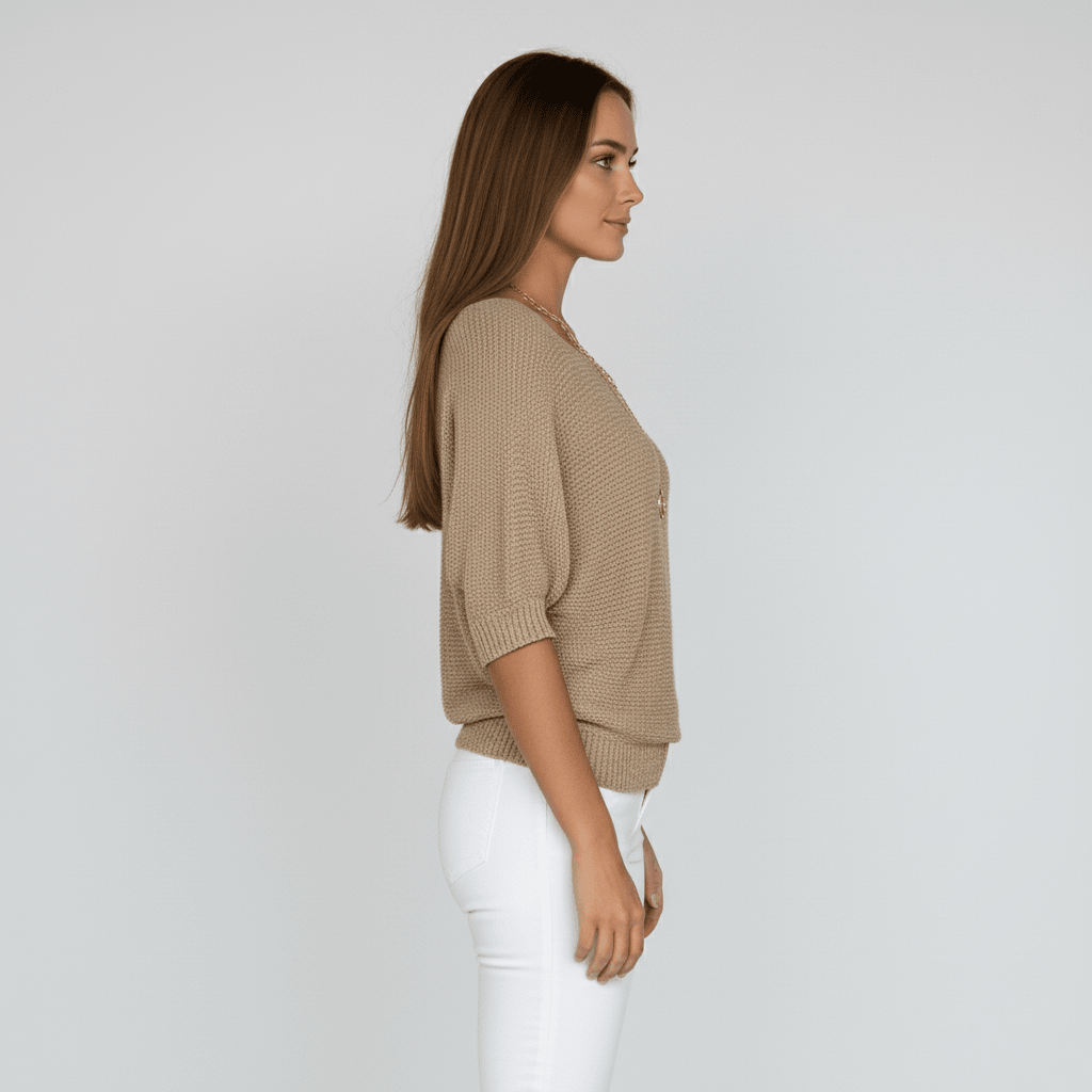 Pull élégant printanier à motif délicat (Femme)