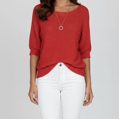 Pull élégant printanier à motif délicat (Femme)