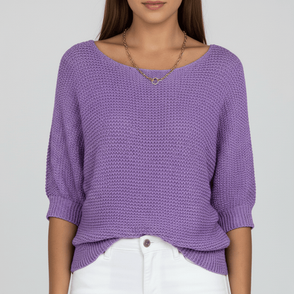 Pull élégant printanier à motif délicat (Femme)