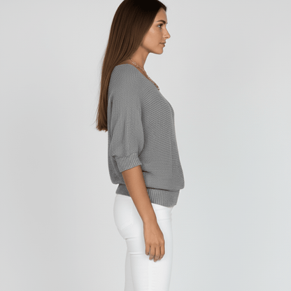 Pull élégant printanier à motif délicat (Femme)