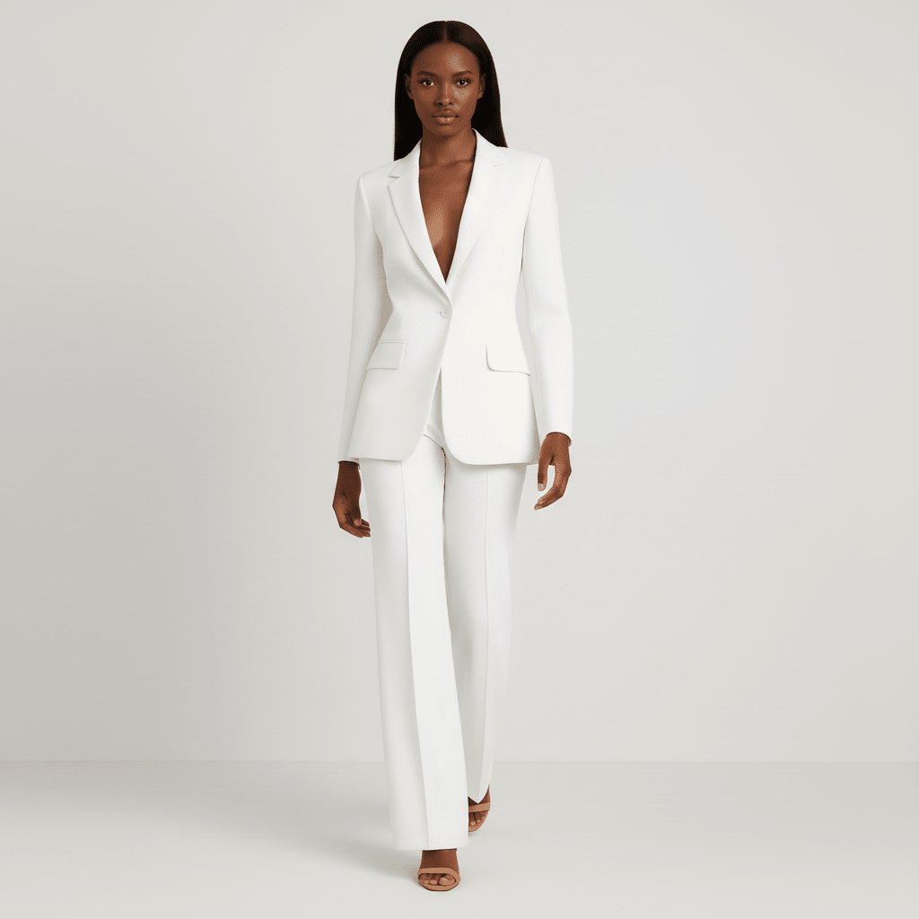 Costume classique printanier avec veste et pantalon (Femme)