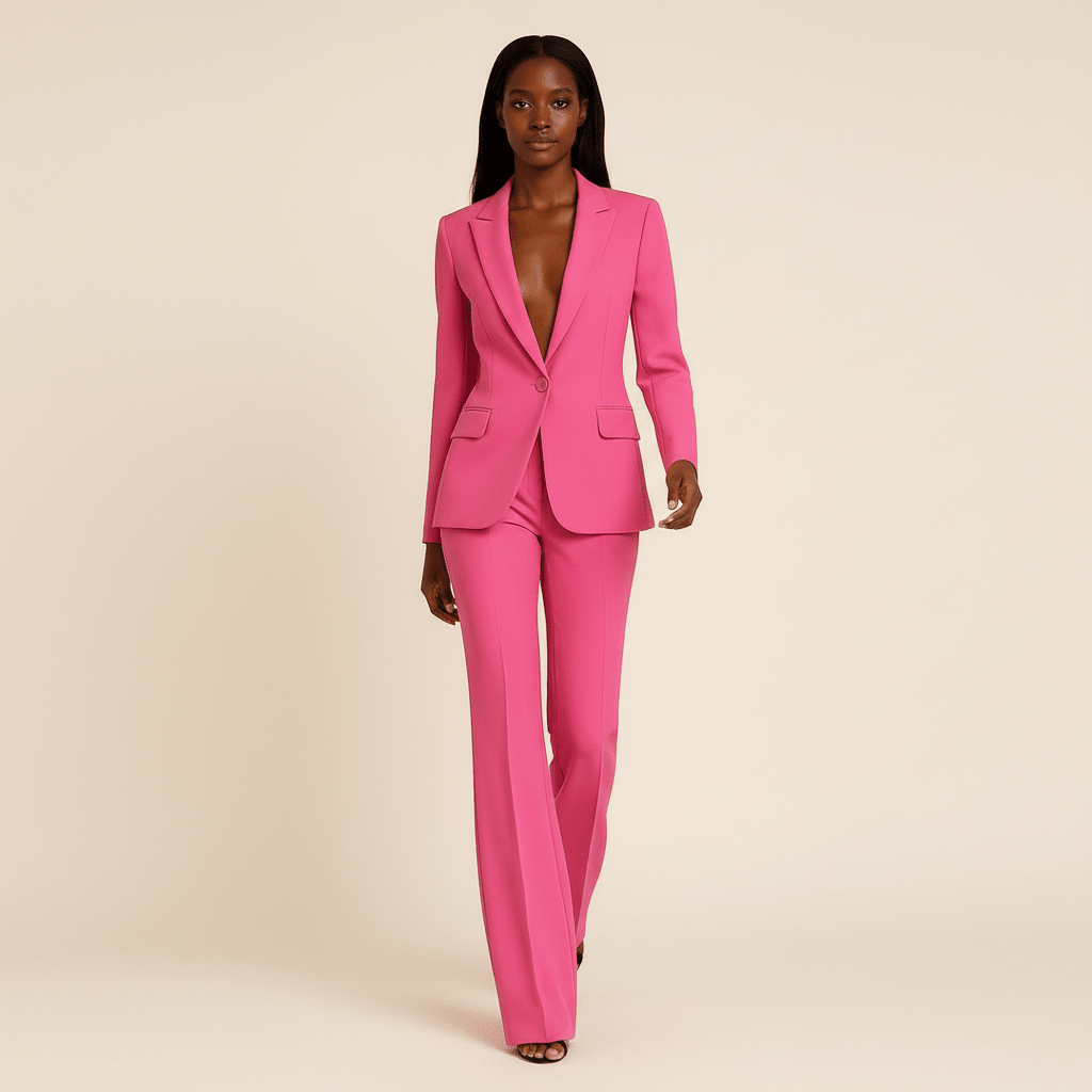 Costume classique printanier avec veste et pantalon (Femme)