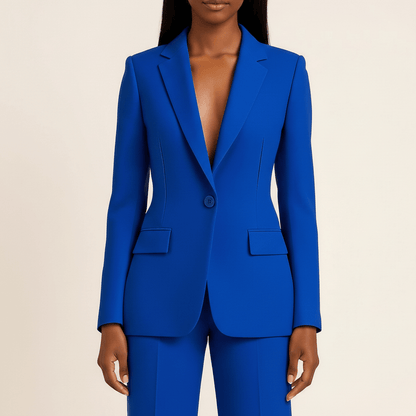 Costume classique printanier avec veste et pantalon (Femme)