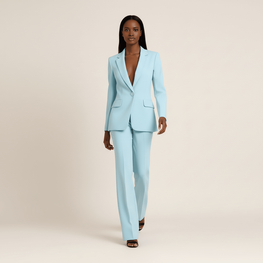 Costume classique printanier avec veste et pantalon (Femme)