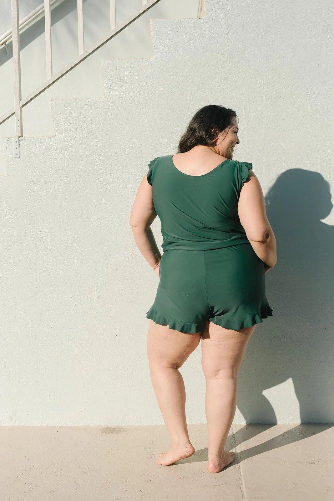 Wiosenny Modelujący Strój Kąpielowy z Szortami (Damski)