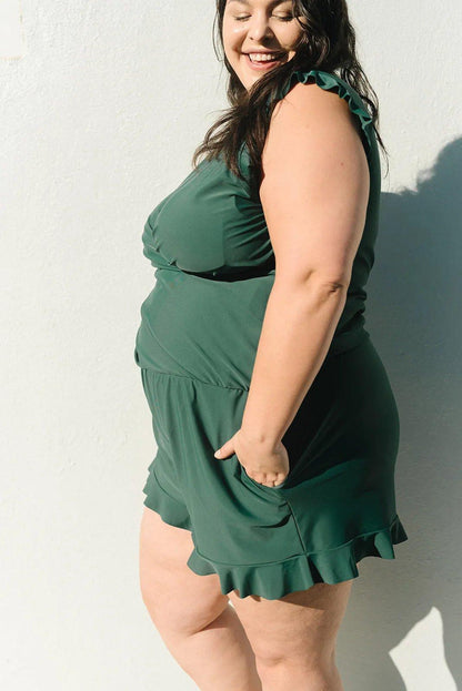 Wiosenny Modelujący Strój Kąpielowy z Szortami (Damski)