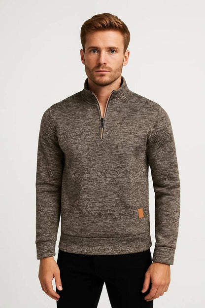 Wiosenny Sweter Casual z Półzamkiem (Męski)