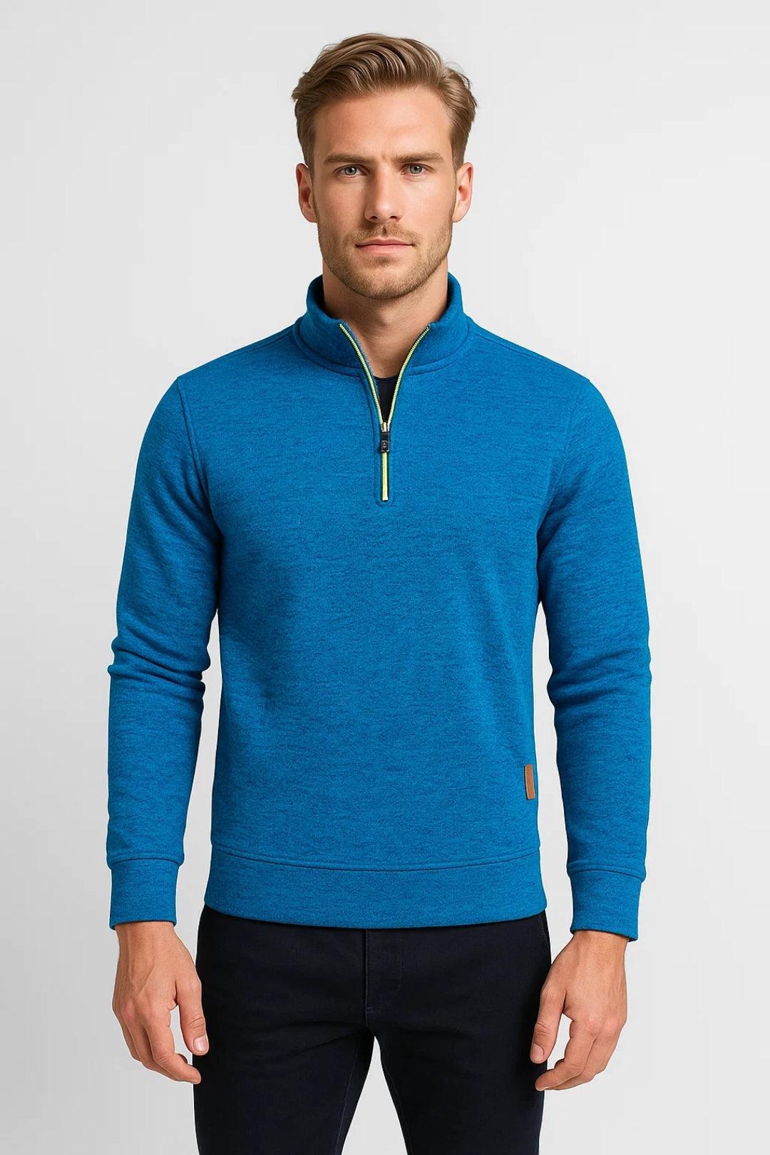 Wiosenny Sweter Casual z Półzamkiem (Męski)