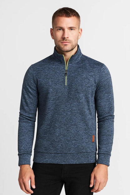 Wiosenny Sweter Casual z Półzamkiem (Męski)