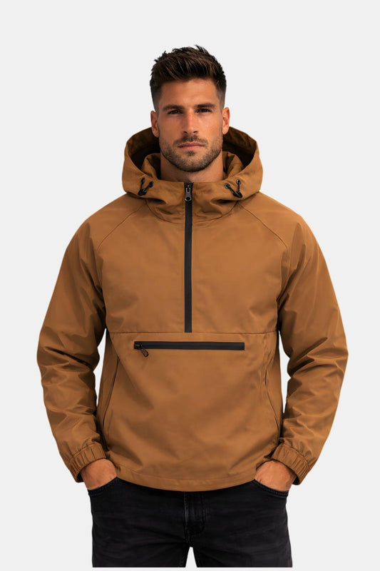 Veste Coupe-Vent Imperméable de Printemps avec Capuche (Homme)