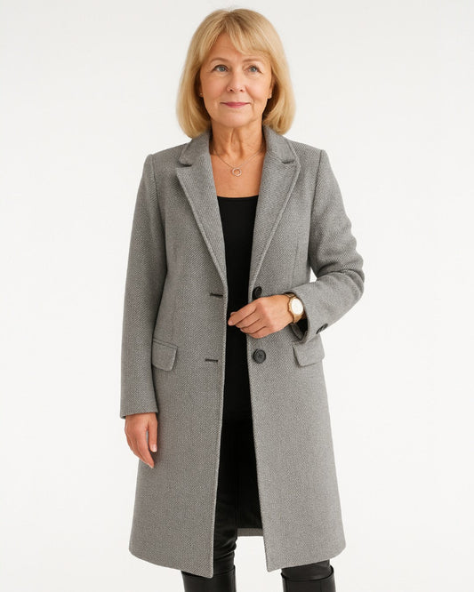 Zimowy Elegancki Długi Płaszcz (Damski)