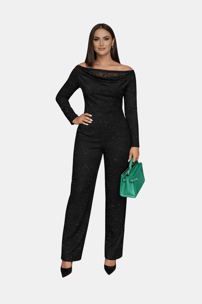 Zestaw z Koronką i Szerokimi Spodniami (Damskie)