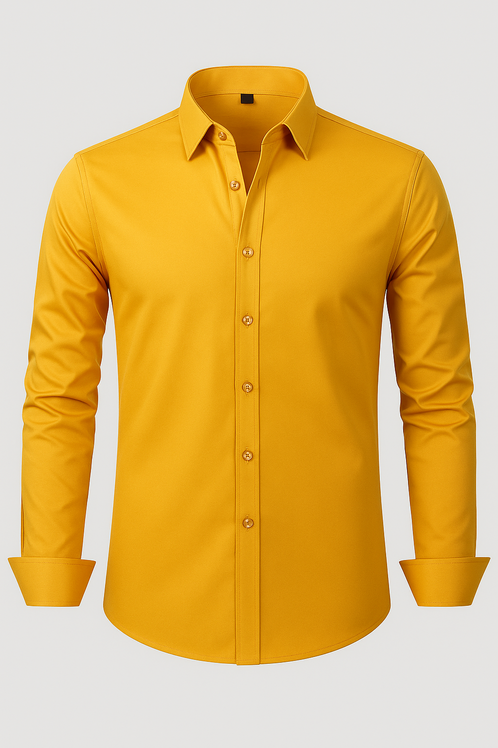 Yellow shirt on a light gray background