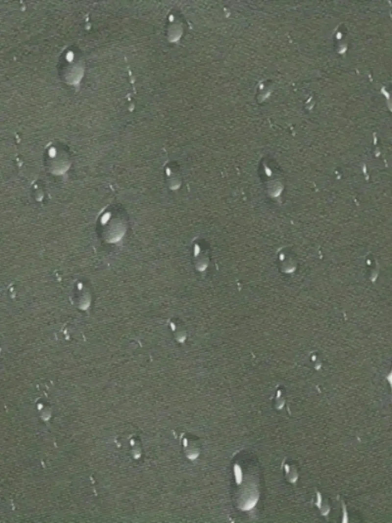 Water droplets on a dark surface