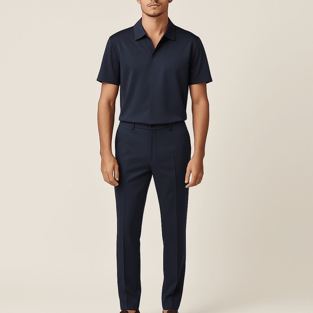 Zimowy Dwuczęściowy Komplet Lounge Krótki Rękaw (Męski)