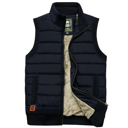 Winterse Gewatteerde Bodywarmer met Bontvoering (Heren)