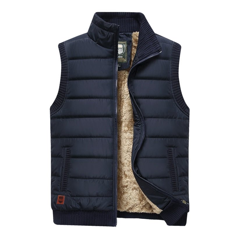 Winterse Gewatteerde Bodywarmer met Bontvoering (Heren)