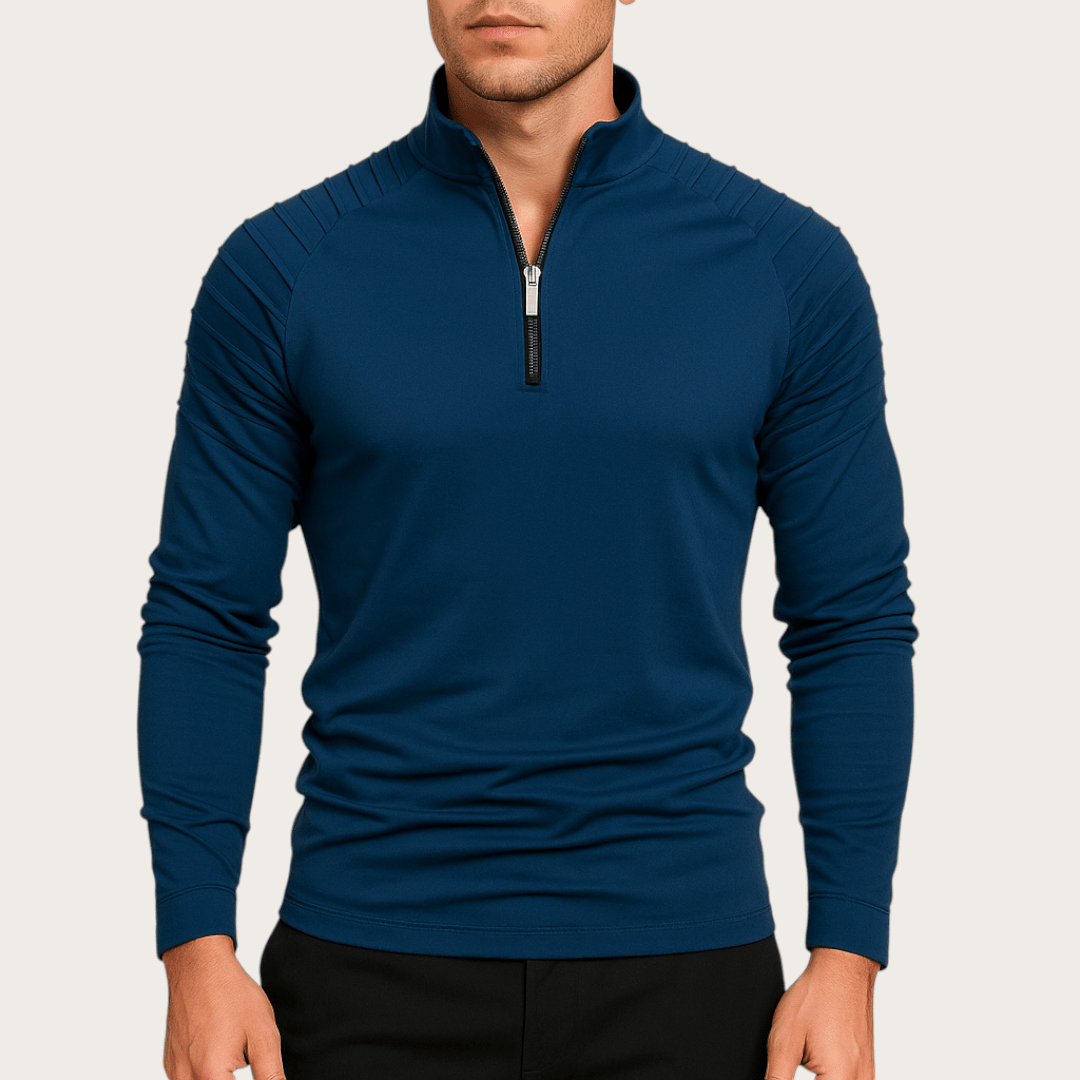 Zimowy Sweter Dzianinowy z Półzamkiem (Męski)