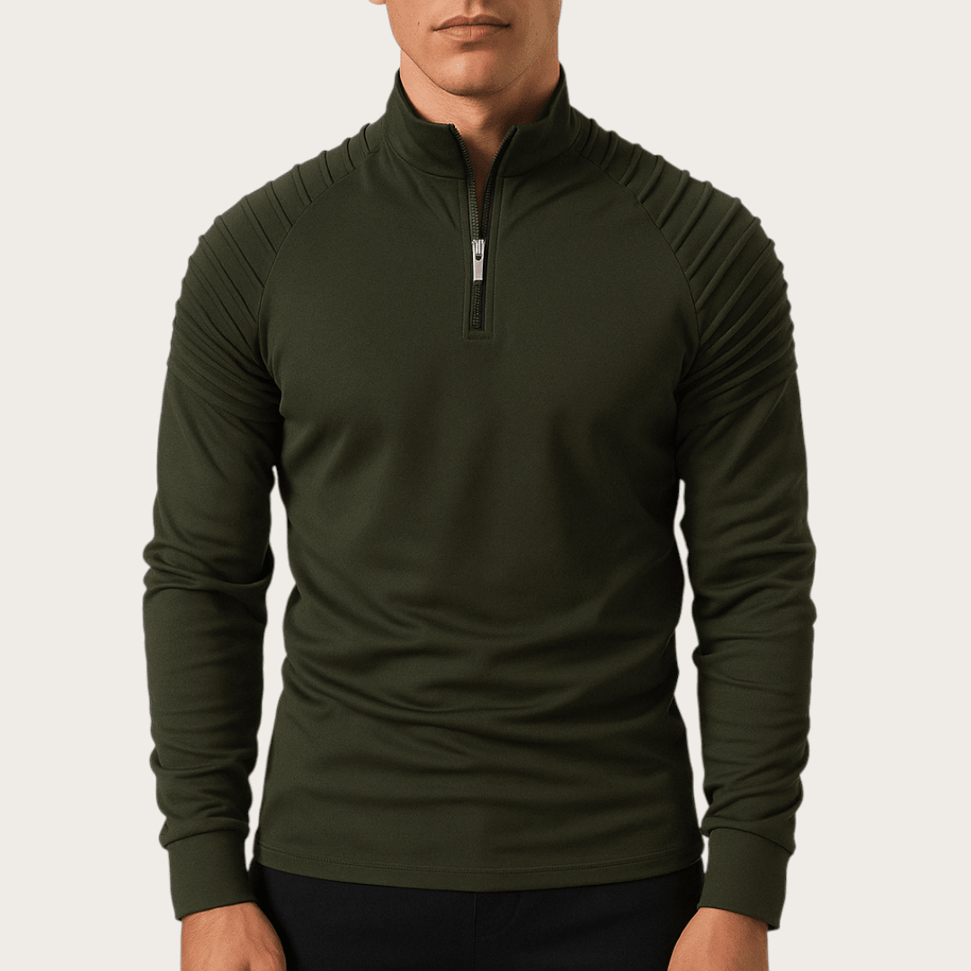 Zimowy Sweter Dzianinowy z Półzamkiem (Męski)