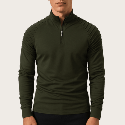 Zimowy Sweter Dzianinowy z Półzamkiem (Męski)