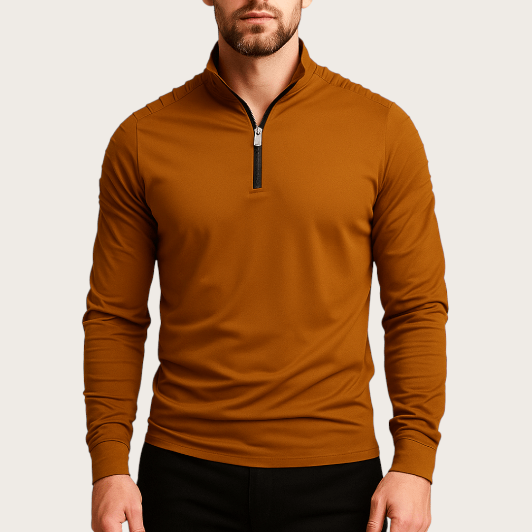 Zimowy Sweter Dzianinowy z Półzamkiem (Męski)