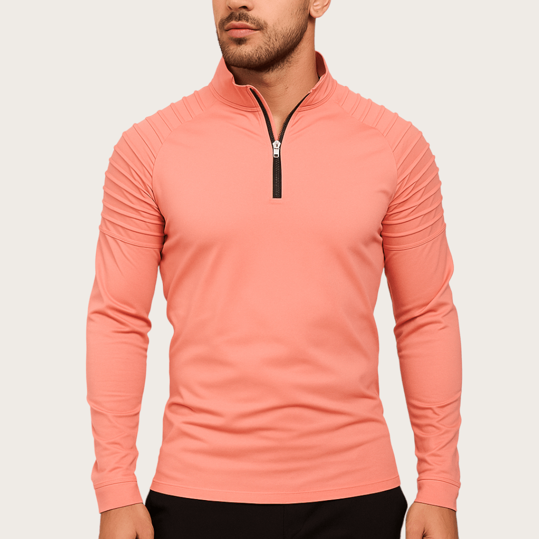 Zimowy Sweter Dzianinowy z Półzamkiem (Męski)