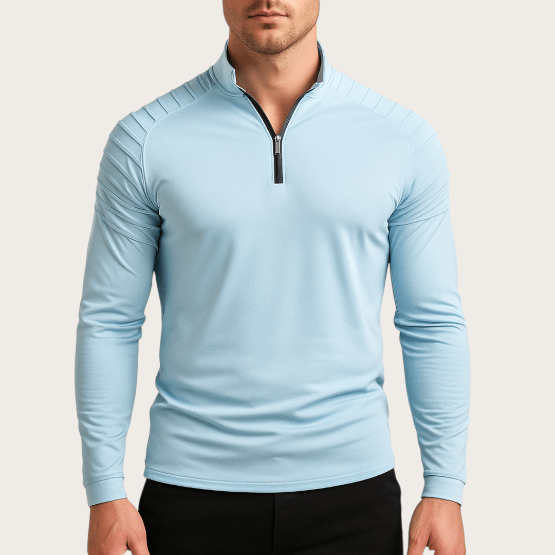 Zimowy Sweter Dzianinowy z Półzamkiem (Męski)