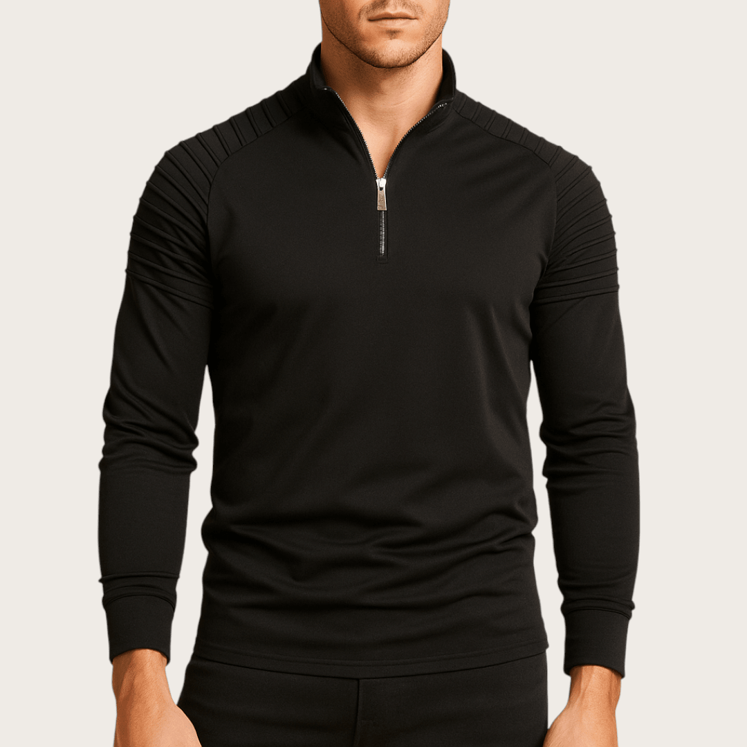 Zimowy Sweter Dzianinowy z Półzamkiem (Męski)