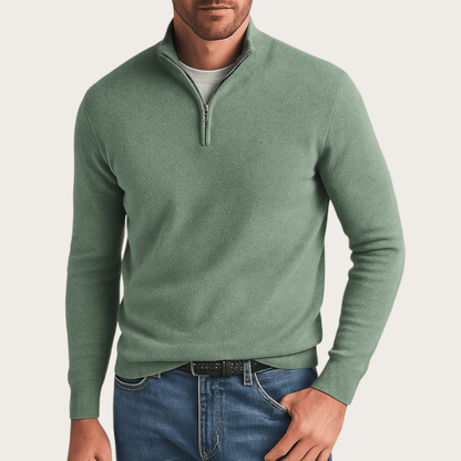 Zimowy Sweter z Półzamkiem (Męski)
