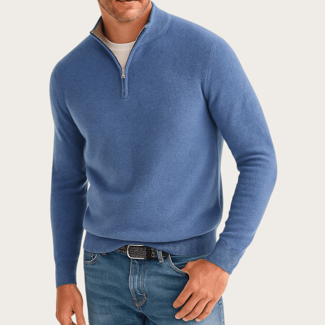 Zimowy Sweter z Półzamkiem (Męski)