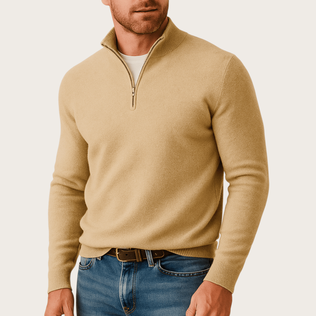 Zimowy Sweter z Półzamkiem (Męski)