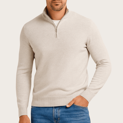 Zimowy Sweter z Półzamkiem (Męski)