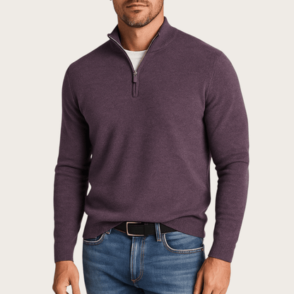 Zimowy Sweter z Półzamkiem (Męski)