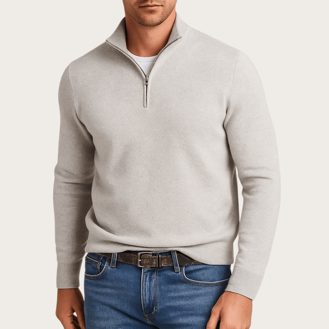 Zimowy Sweter z Półzamkiem (Męski)