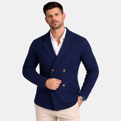 Winter Gestructureerd Gebreid Colbert (Heren)